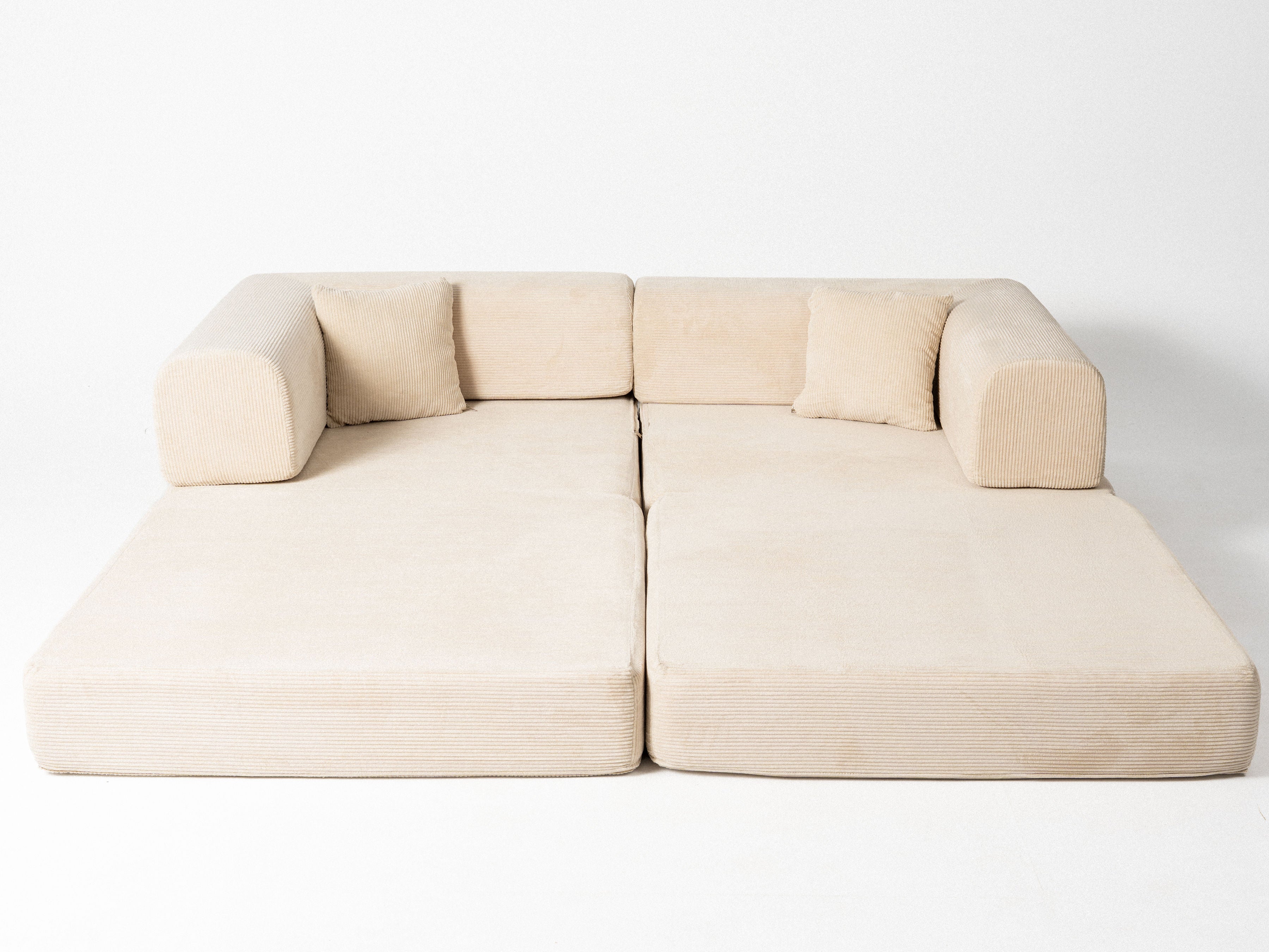 Sofá Gianni 2 Cuerpos — Tapizado en Corduroy | Estructura Metálica | 203 cm