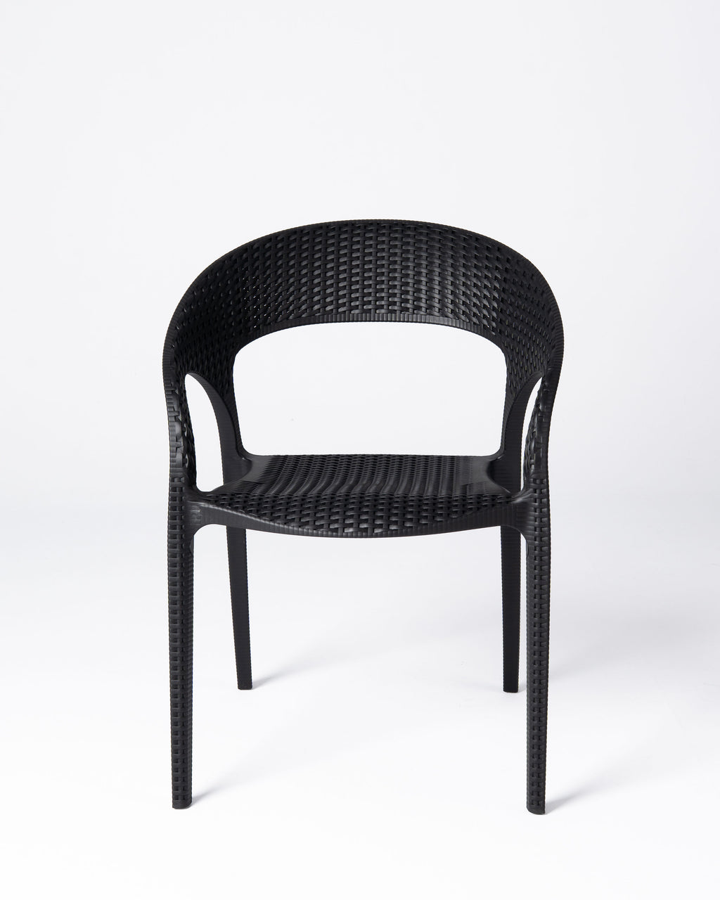 Silla Palmer — Polipropileno Negro | Terraza y Comedor
