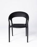 Silla Palmer — Polipropileno Negro | Terraza y Comedor