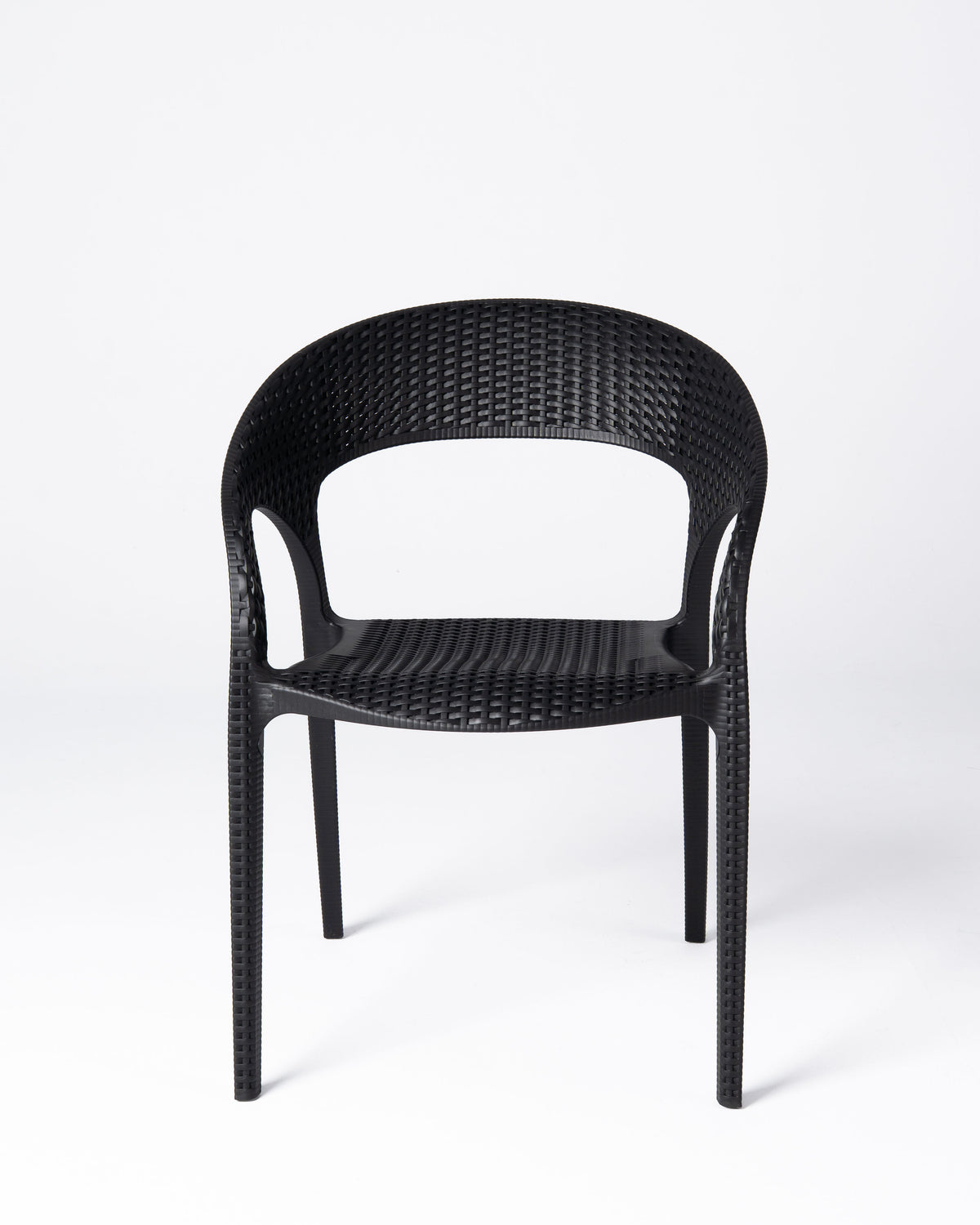 Silla Palmer — Polipropileno Negro | Terraza y Comedor