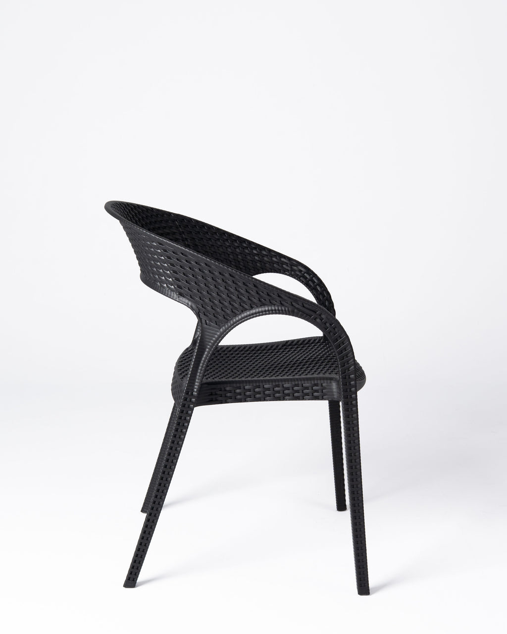 Silla Palmer — Polipropileno Negro | Terraza y Comedor