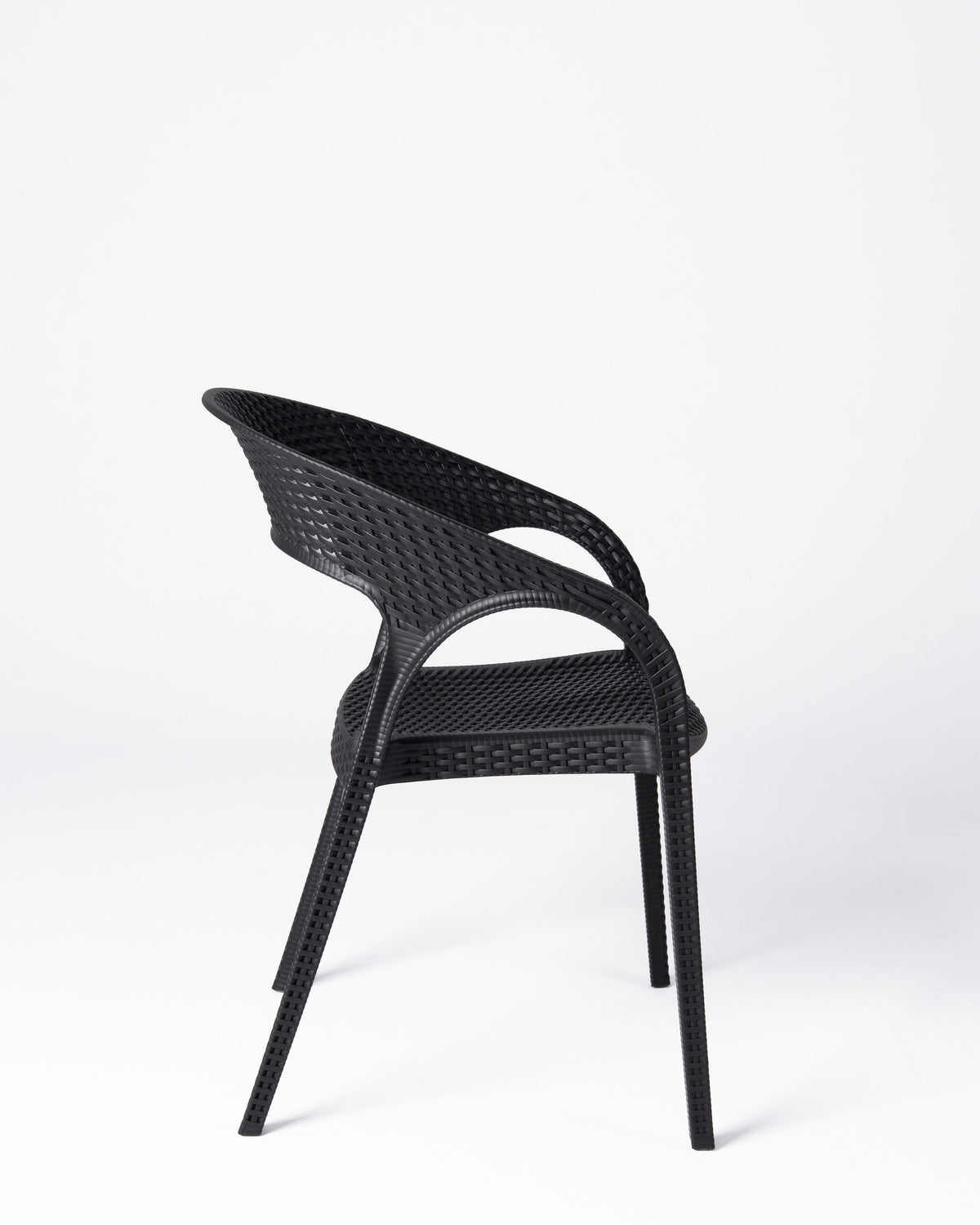 Silla Palmer — Polipropileno Negro | Terraza y Comedor