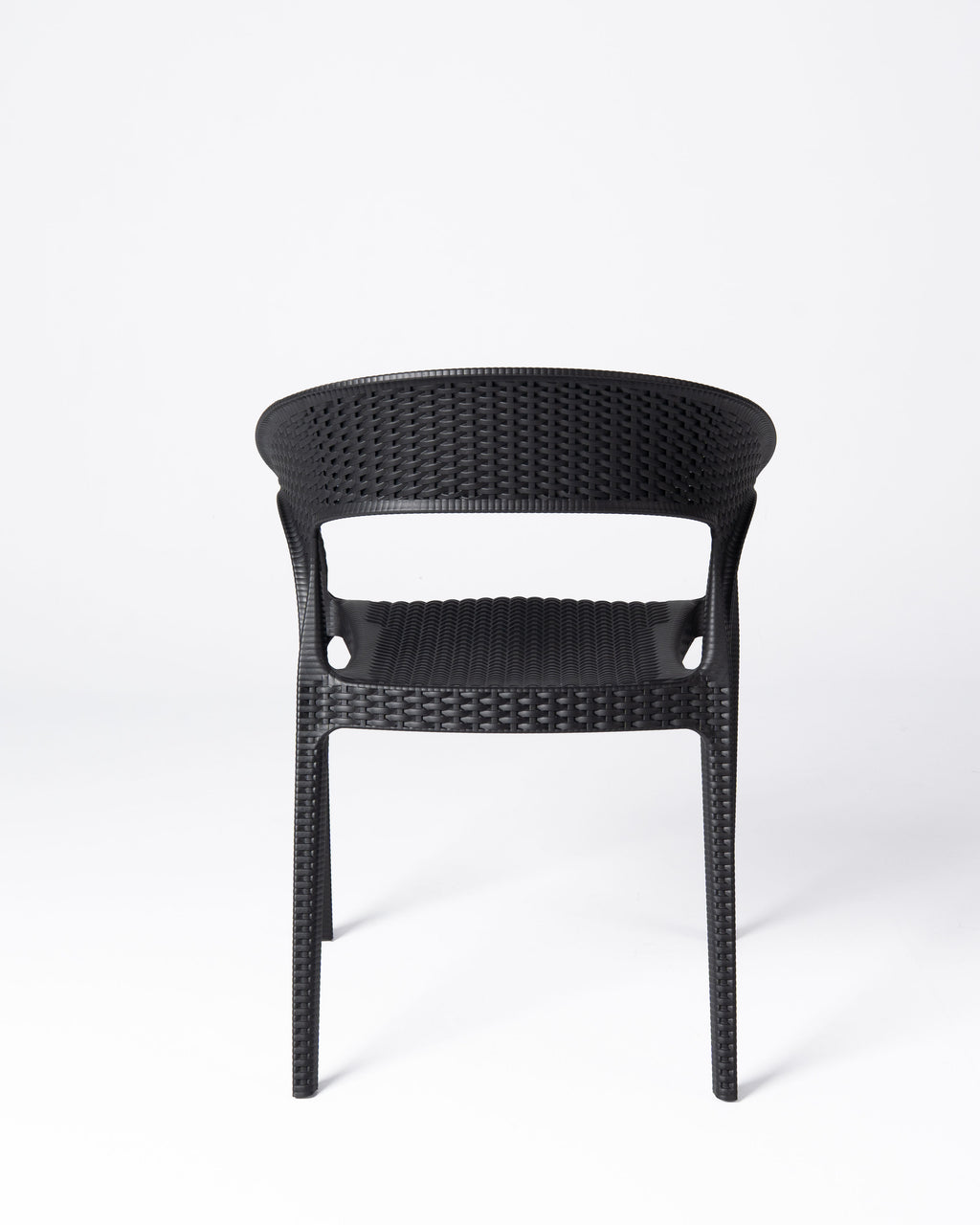 Silla Palmer — Polipropileno Negro | Terraza y Comedor