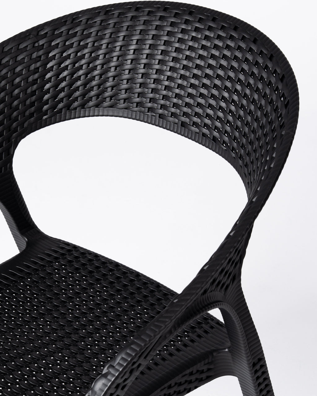 Silla Palmer — Polipropileno Negro | Terraza y Comedor