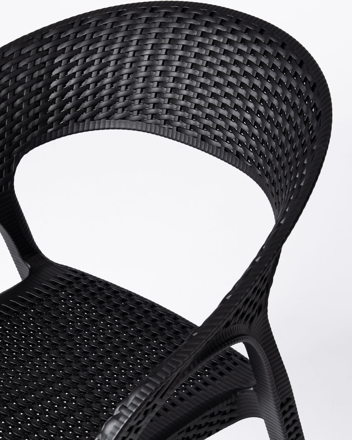 Silla Palmer — Polipropileno Negro | Terraza y Comedor