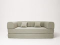 Sofá Marena 2 Cuerpos — Tapizado en Corduroy Beige | Estructura Metálica | 200 cm