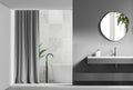 Espejo Opal con Luz LED — Marco de Acero Inoxidable Negro | 77 × 80 cm